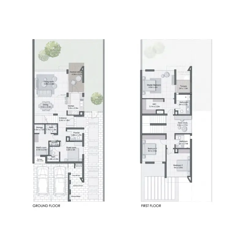 4 bedroom floor plan