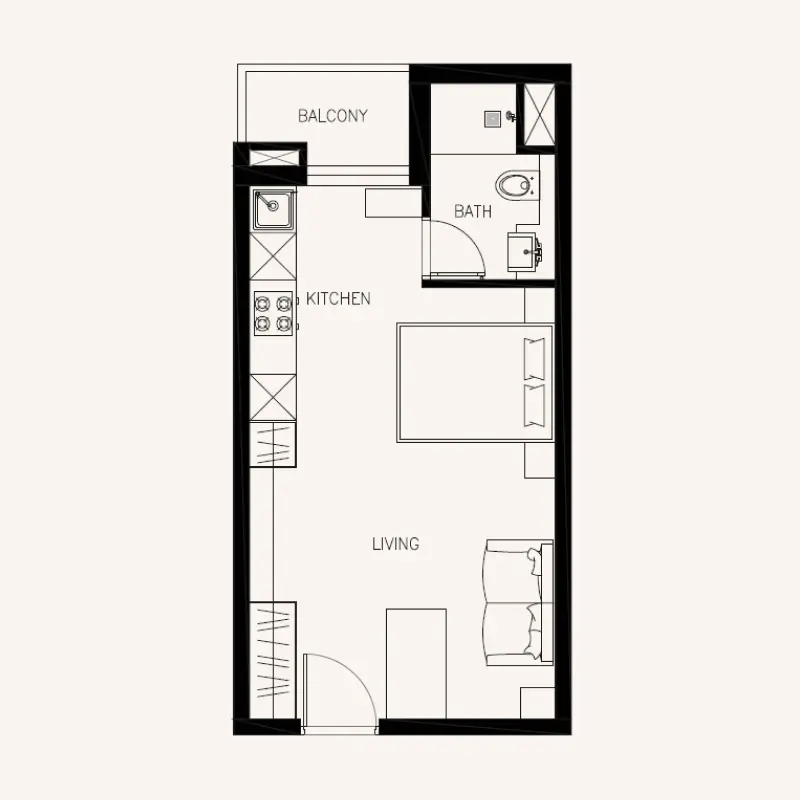 Studio floor plan