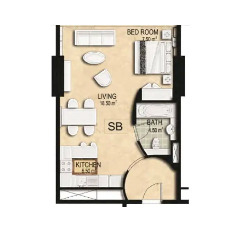 Studio floor plan