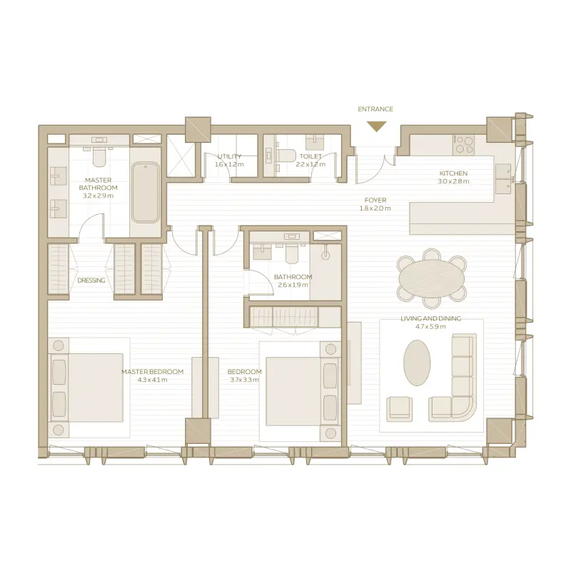 2 bedroom