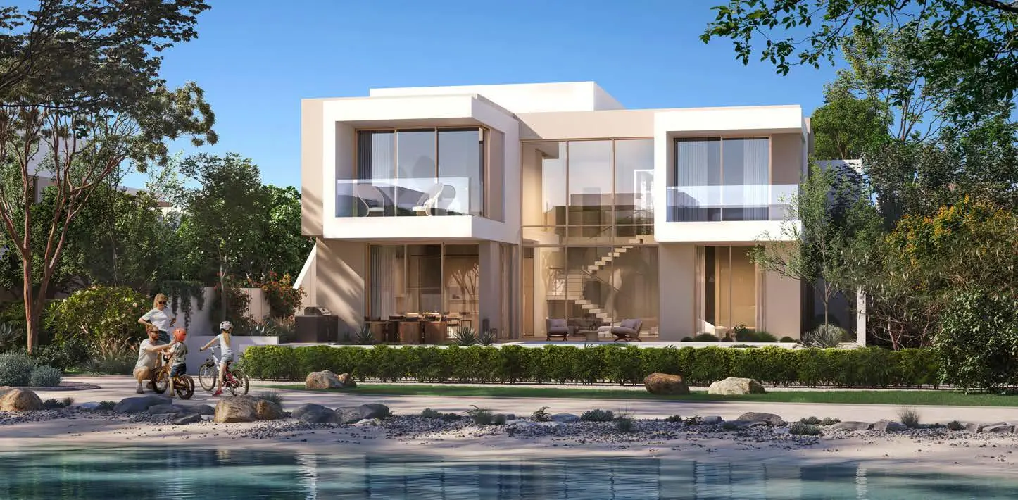 Bayn Villas Dubai modern façade of townhouses and villas