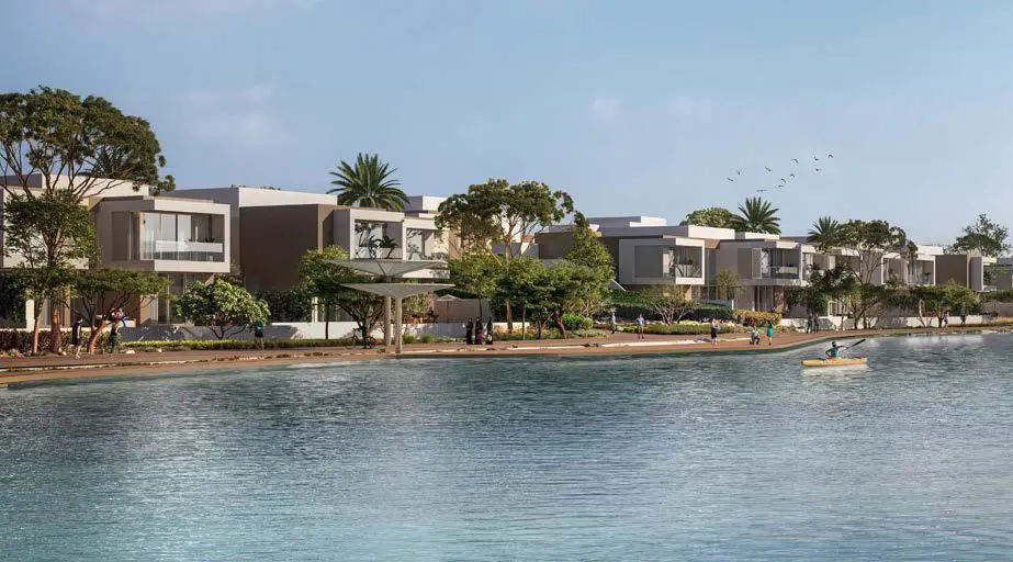 Luxury townhouses at Bayn Villas Dubai with modern design and waterfront access