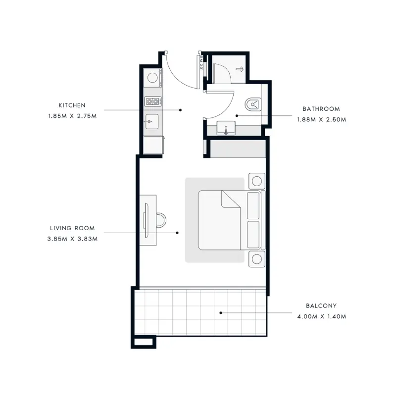 Studio floor plan