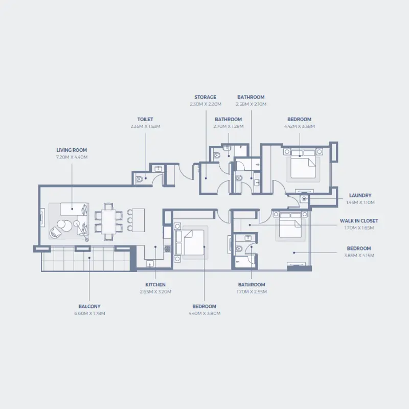 3 bedroom
