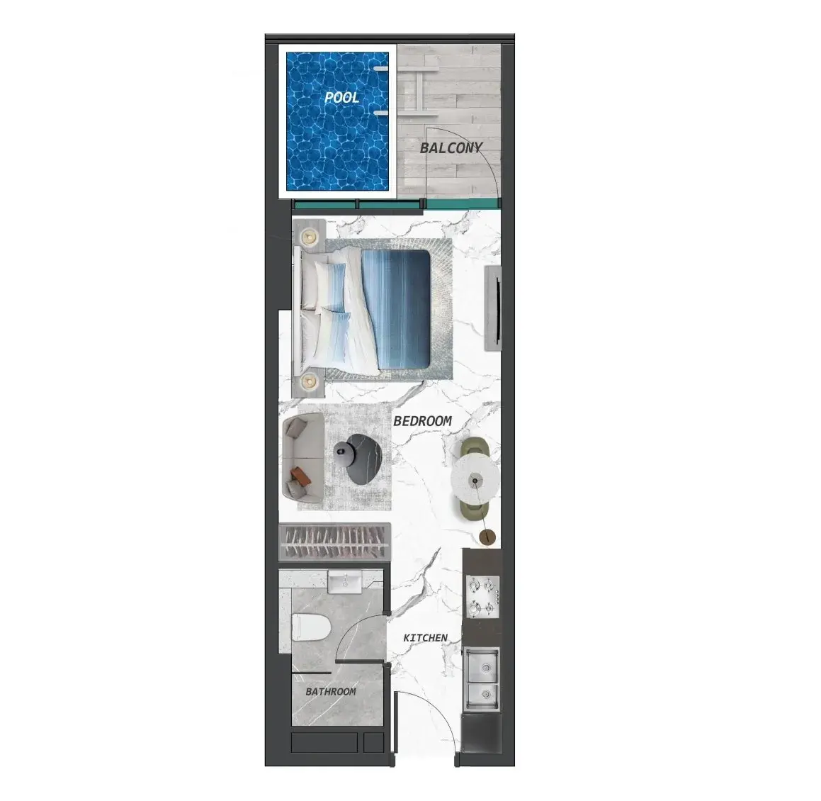 Studio apartments - Samana Lake Views 2