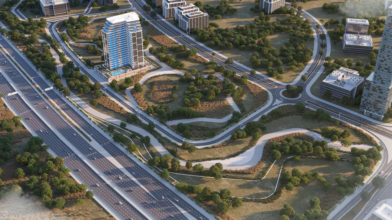 Samana Lake Views 2 in Dubai Production City by Samana - Exterior Image 2