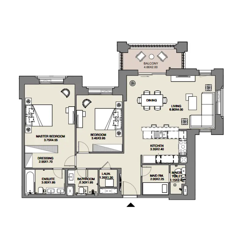 2 bedroom
