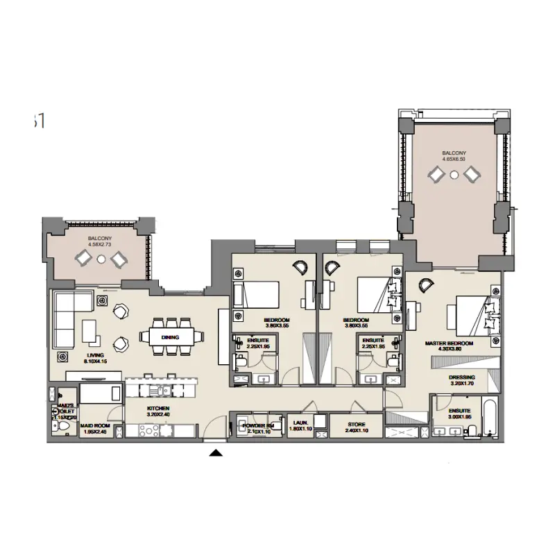 3 bedroom