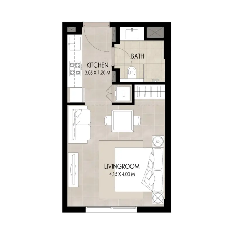 Studio floor plan