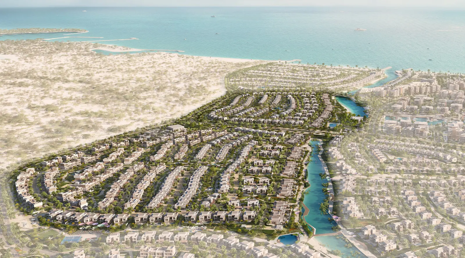 Master Plan of Ghantoots project Bayn between Abu Dhabi And Dubai