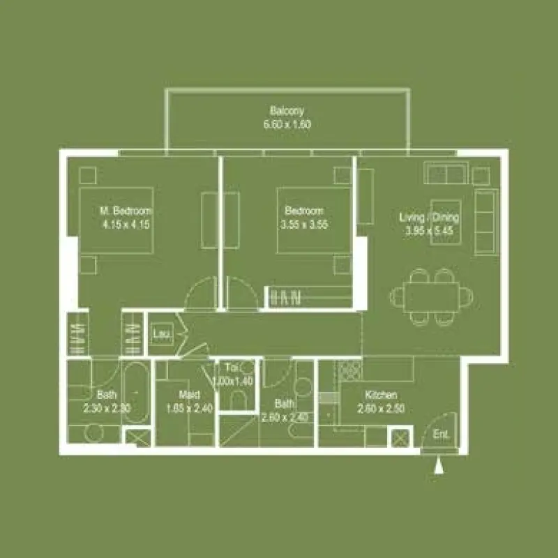 2 bedroom