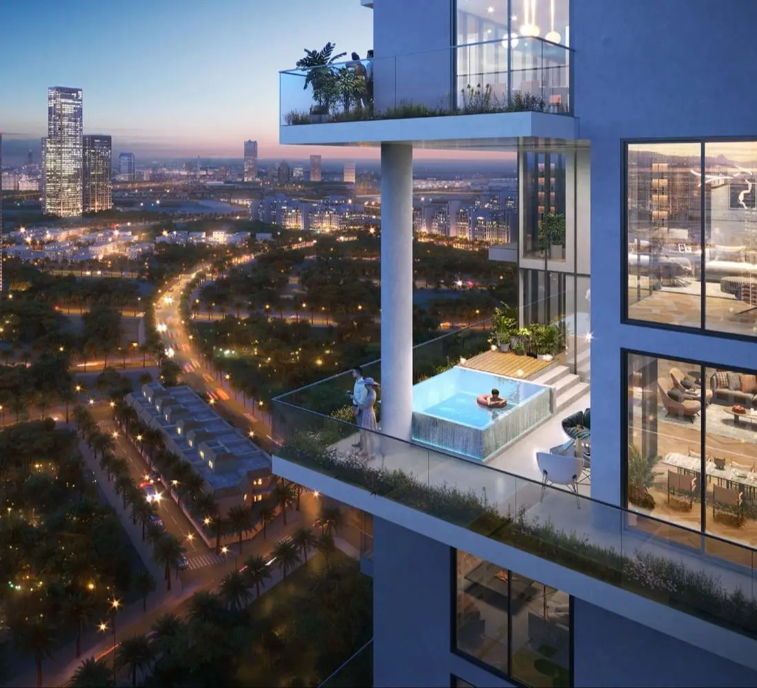 One Park Central in Jumeirah Village Circle (JVC) by Iman Developers - Exterior Image 2