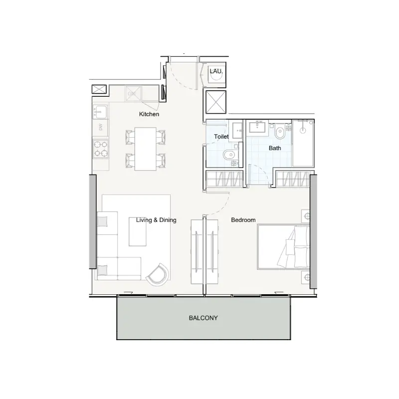 1 bedroom