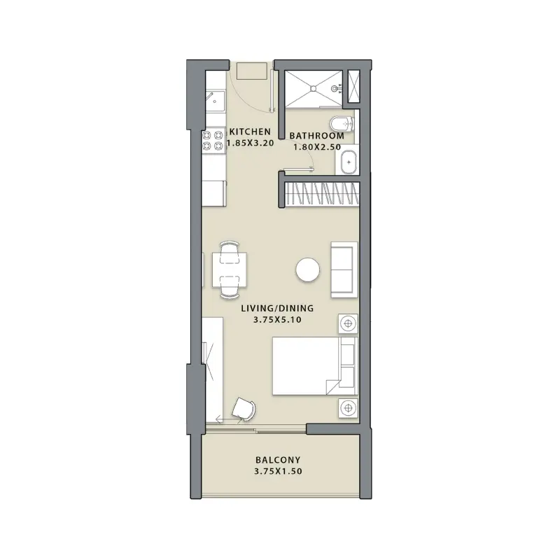 Studio floor plan