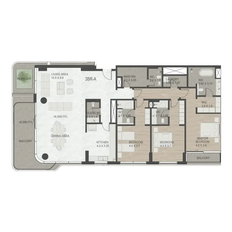 3 bedroom