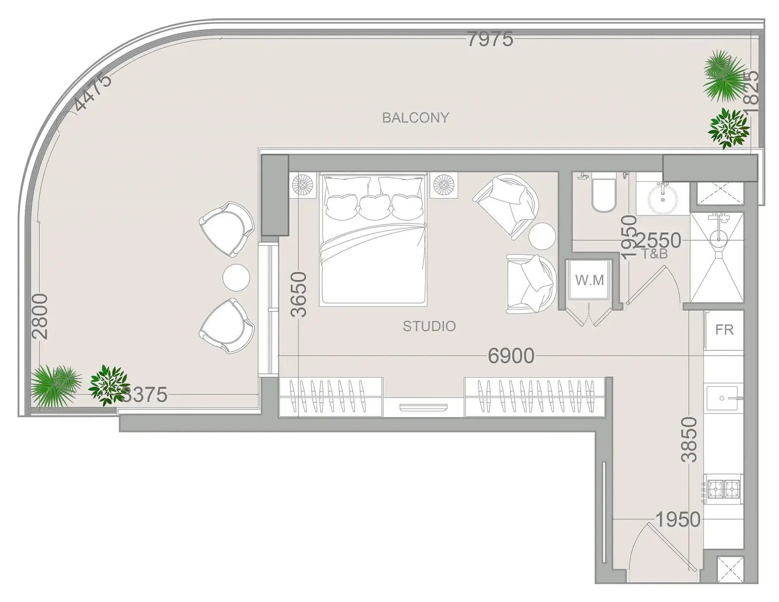 Studio apartments - ELAR1S Sky