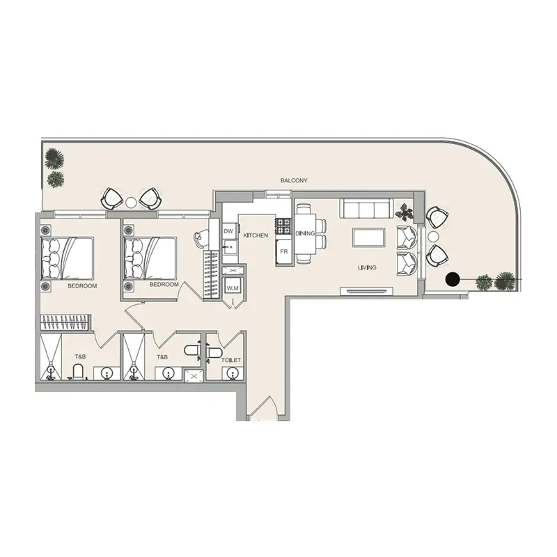2 bedroom Apartments -  ELAR1S Sky