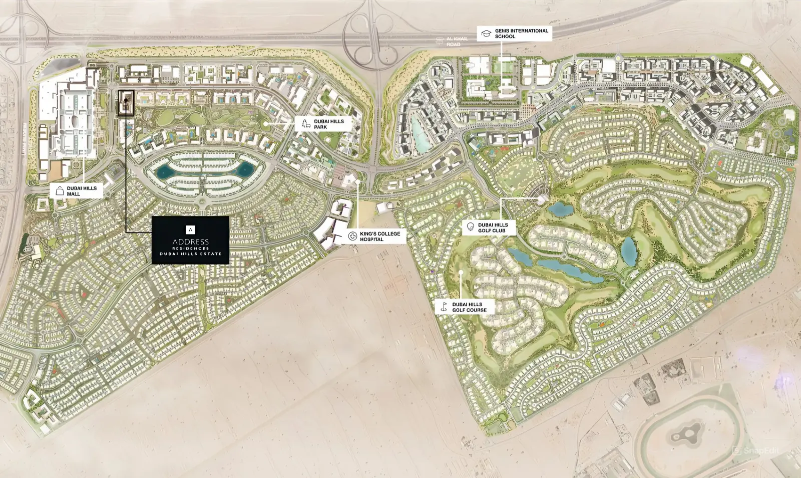 Address Residences Dubai Hills Estate Master Plan