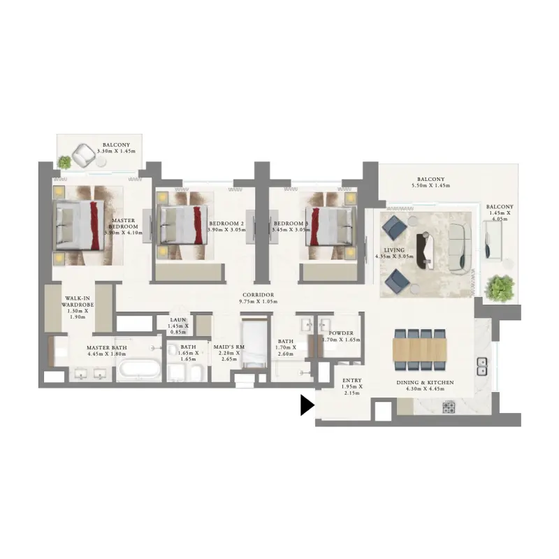 3 bedroom