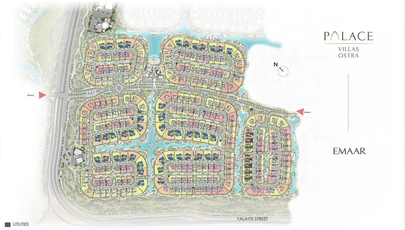 The Palace Villas Ostra master plan