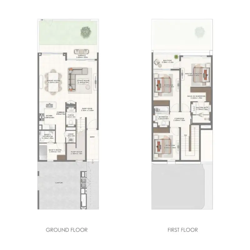 3 bedroom floor plan