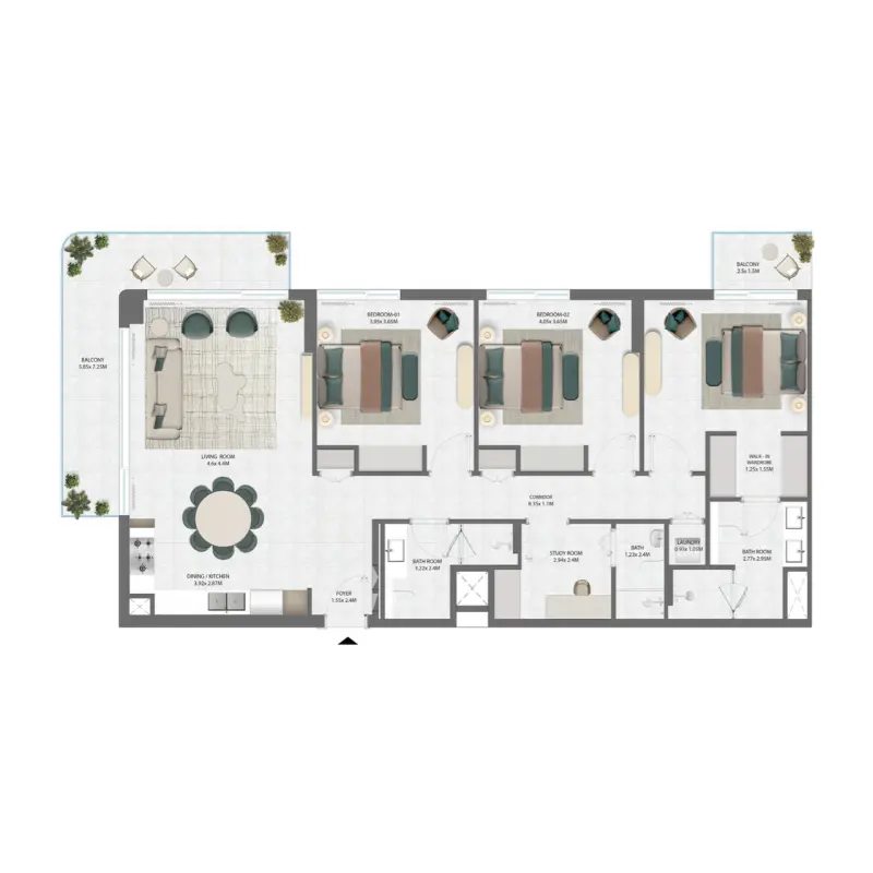 3 bedroom