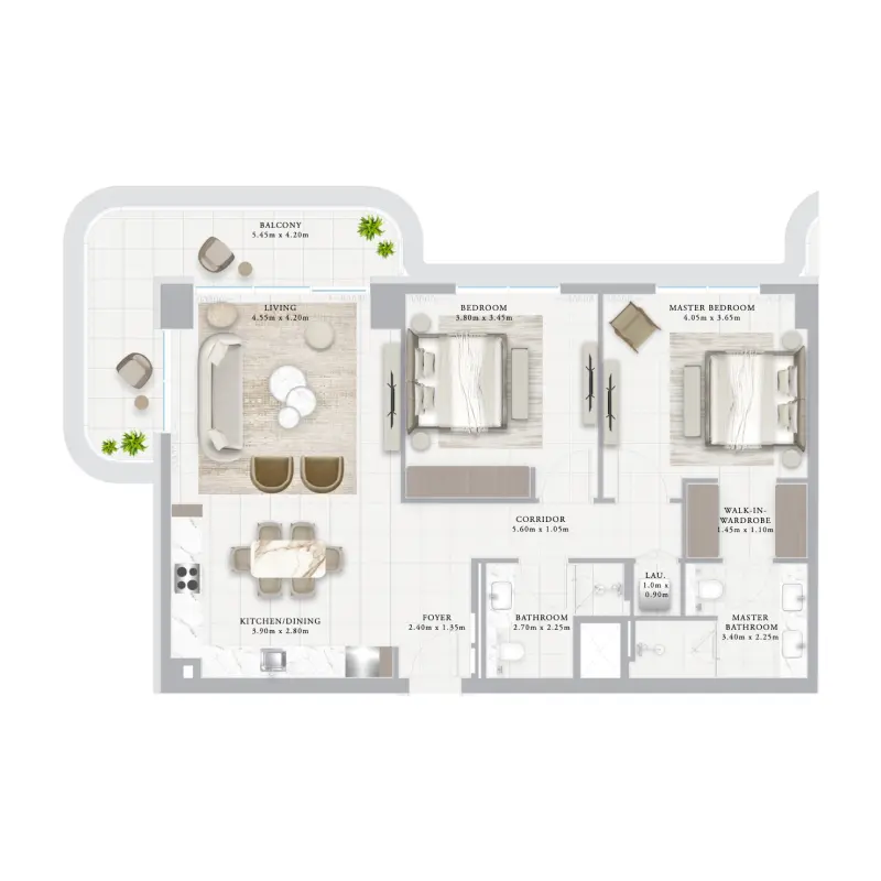 2 bedroom