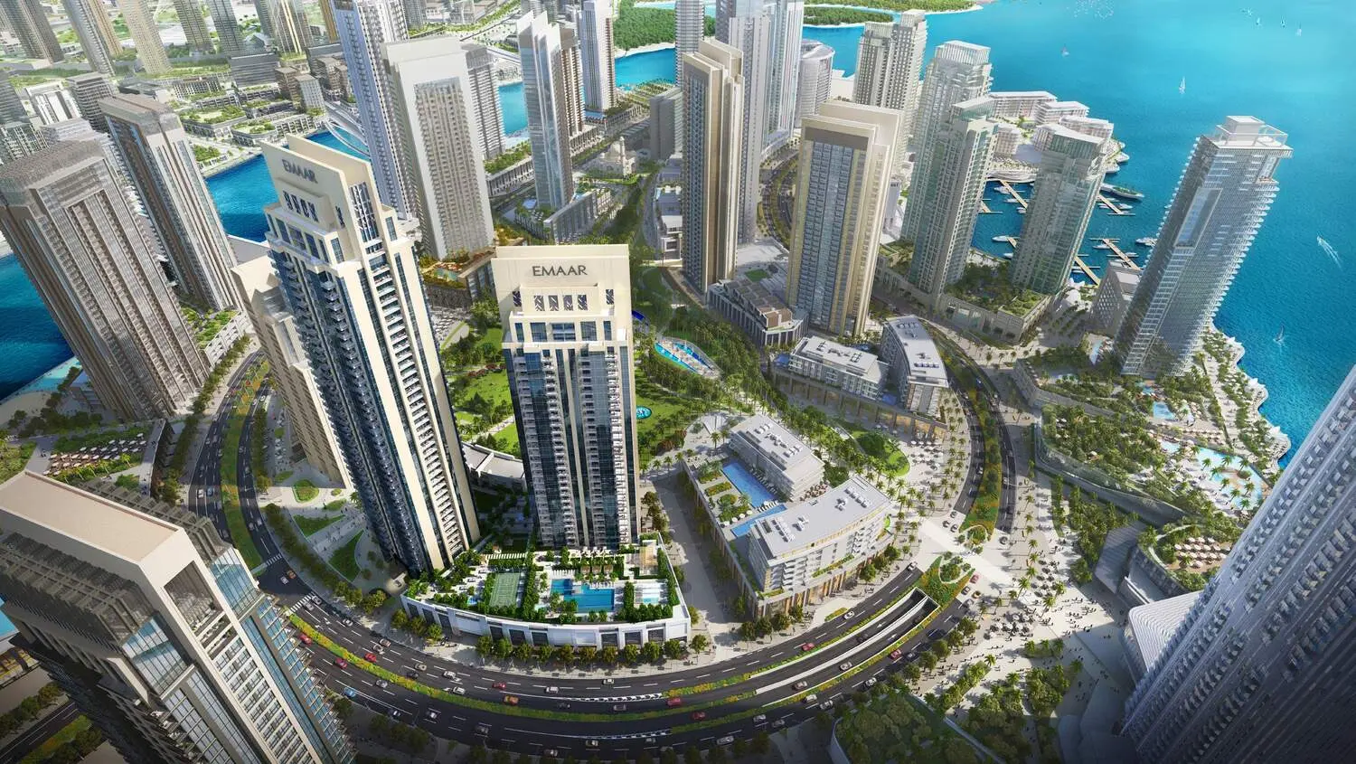 Creek Rise Tower 1 in Creek Harbour by EMAAR - Exterior Image 2
