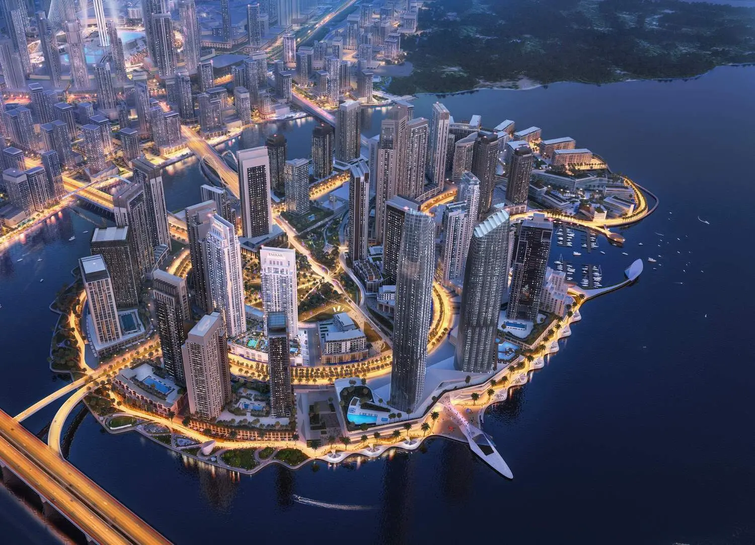 Creek Rise Tower 1 in Creek Harbour by EMAAR - Exterior Image 3