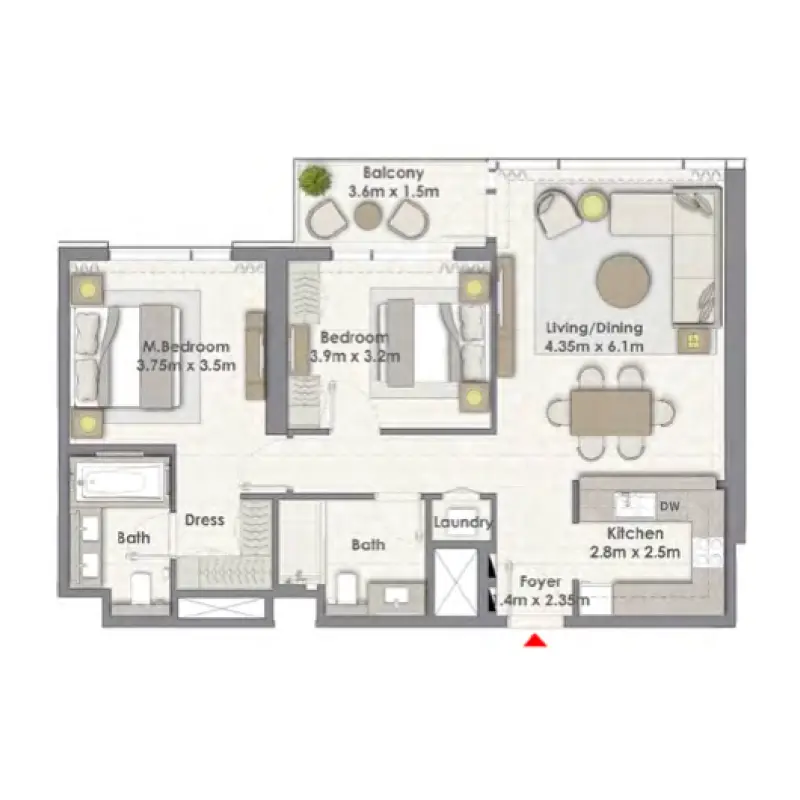2 bedroom