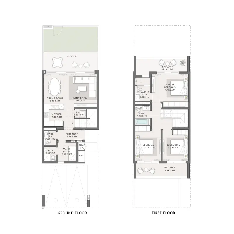 3 bedroom floor plan