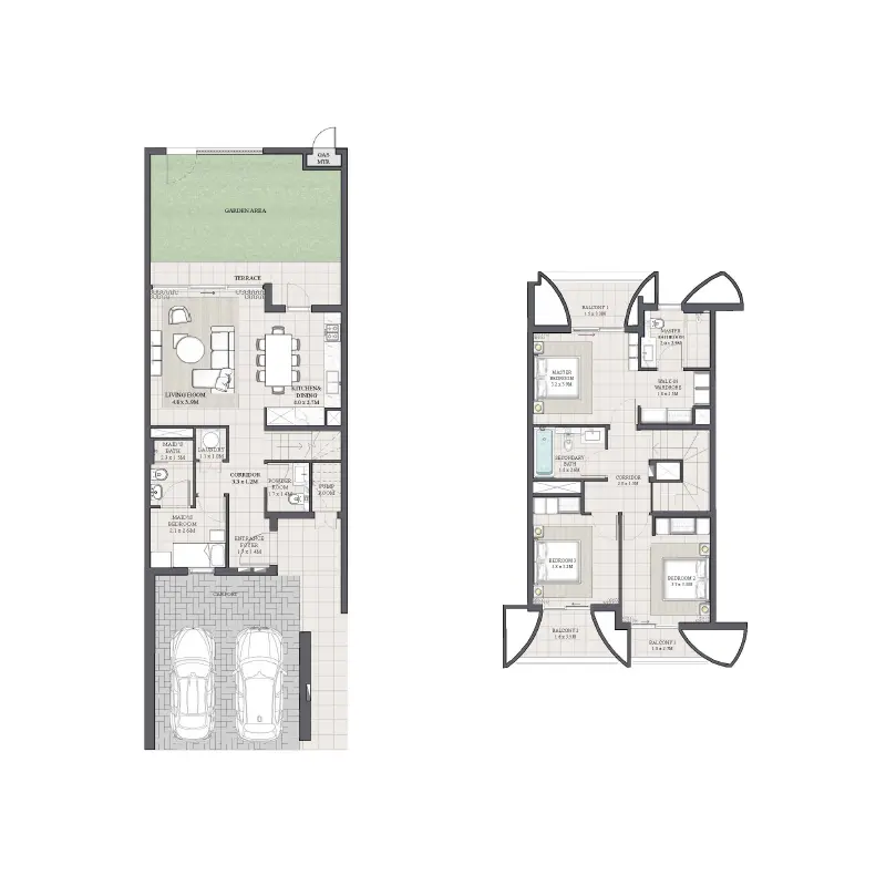 3 bedroom floor plan