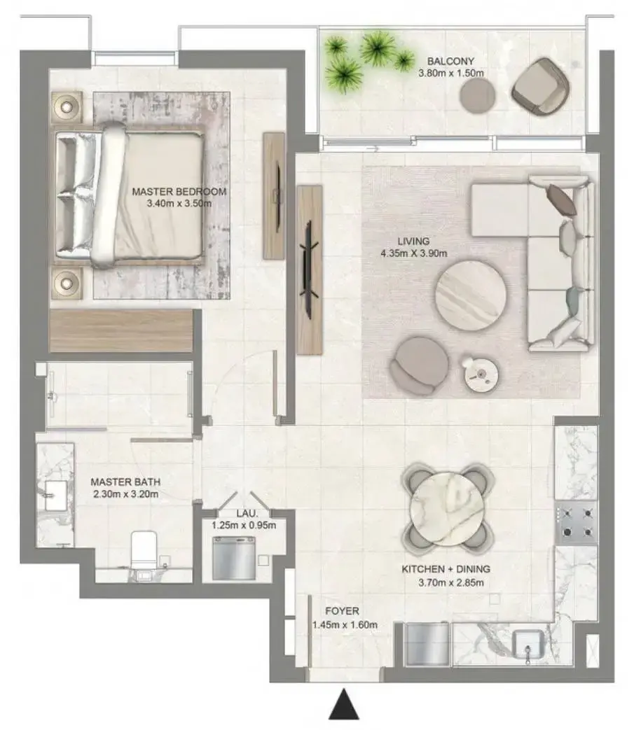 1 Bedroom apartments - Creek Waters