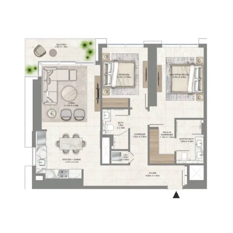 2 bedroom