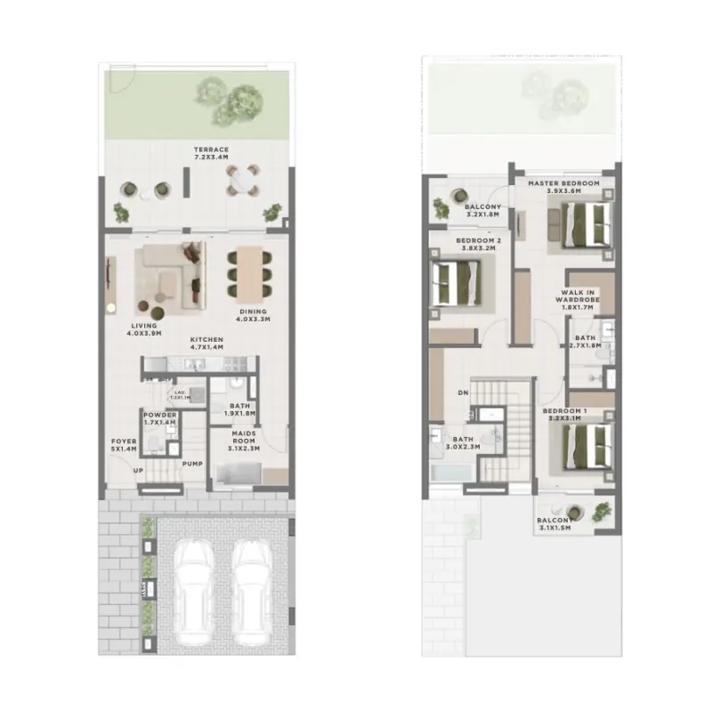 3 bedroom floor plan