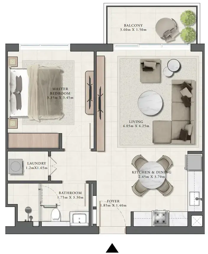 1 Bedroom apartments - Golf Grand