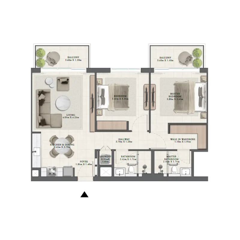2 bedroom