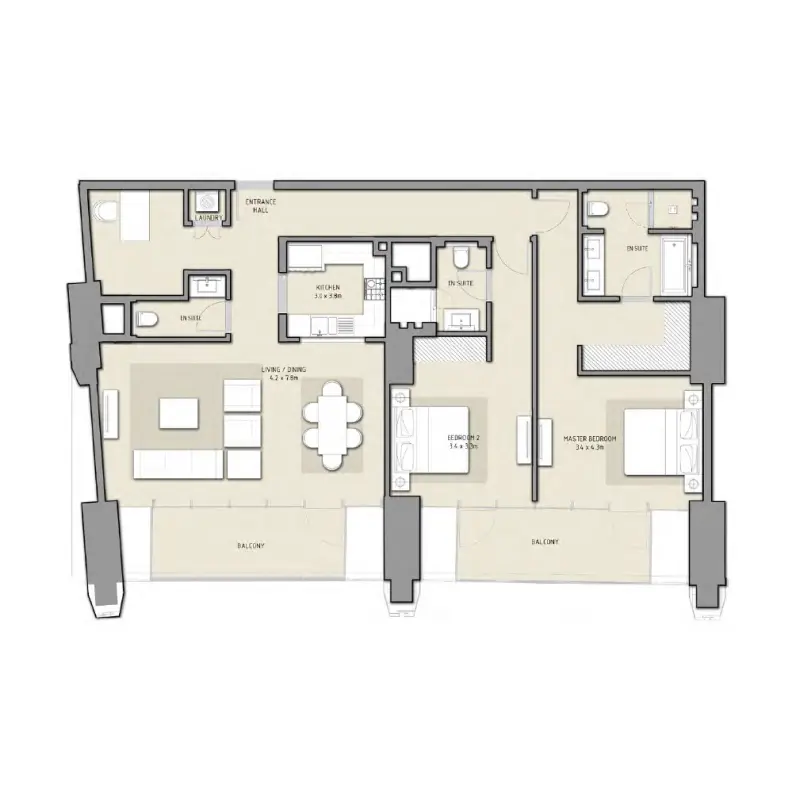 2 bedroom