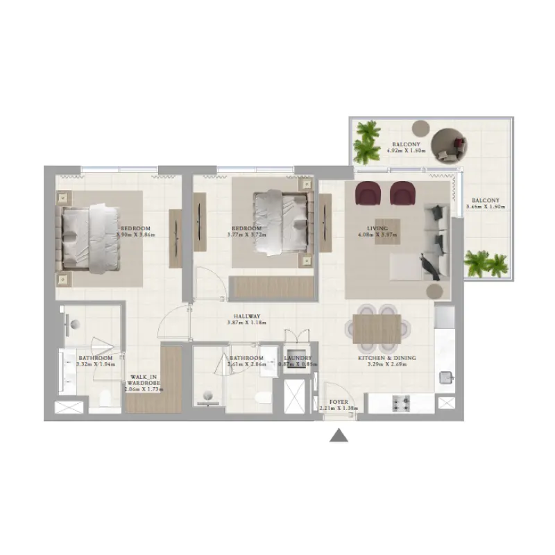 2 bedroom
