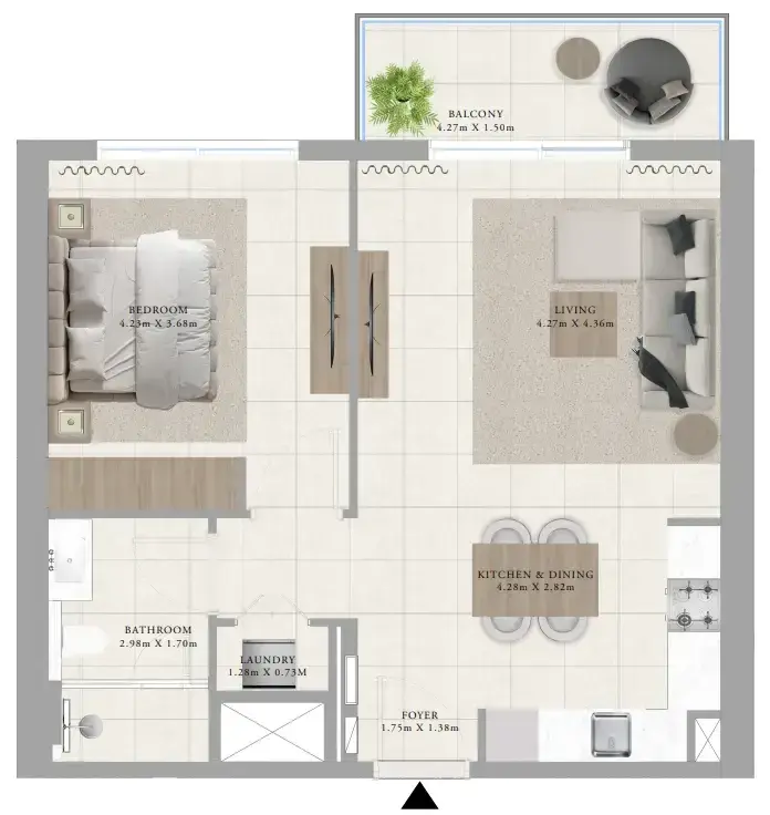 1 Bedroom apartments - Greenside Residence