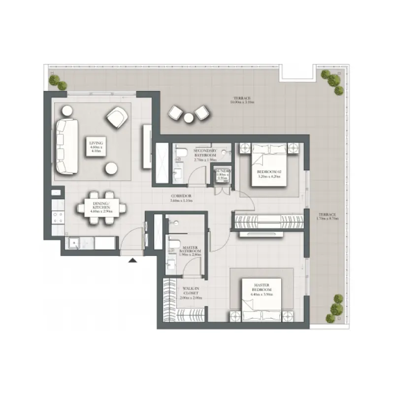 2 bedroom