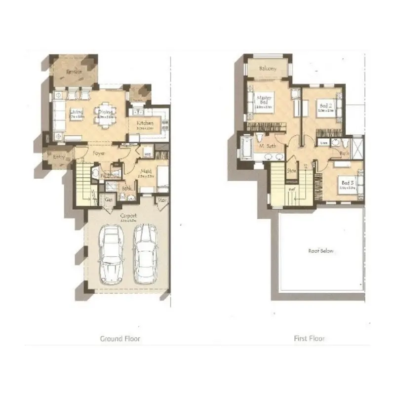3 bedroom floor plan