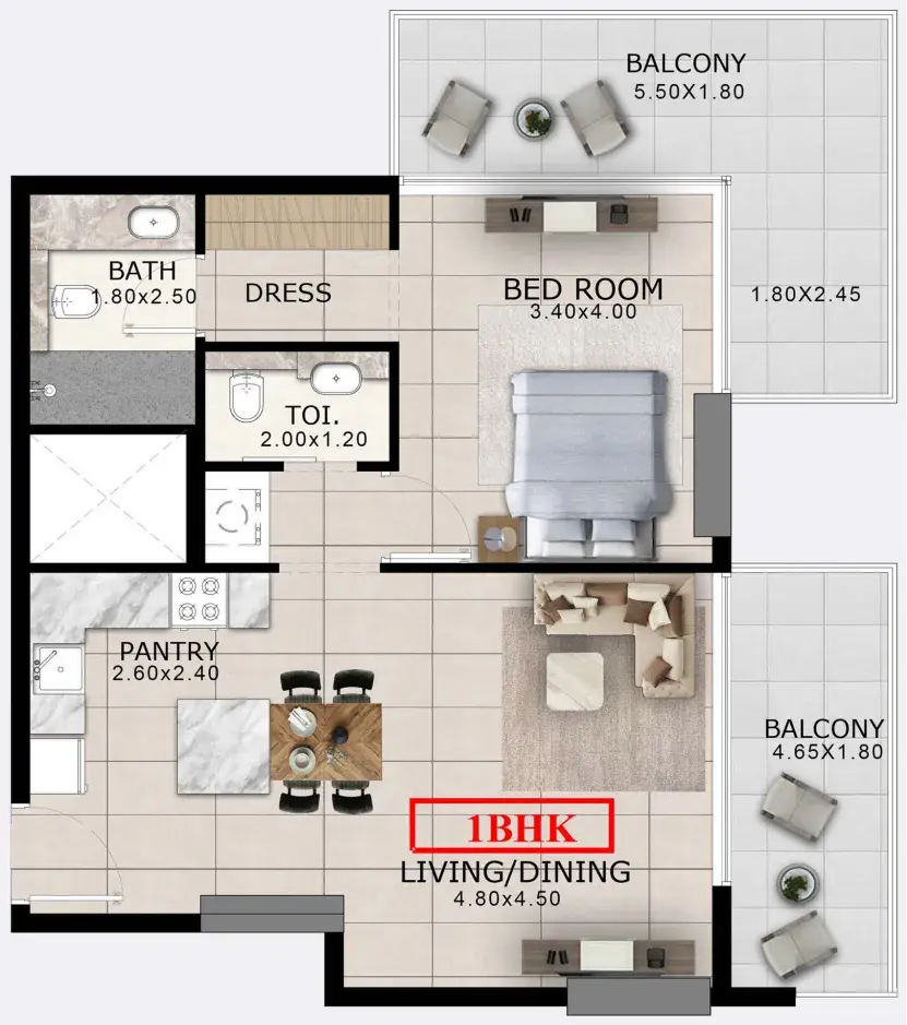 1 Bedroom apartments - Arlington Park