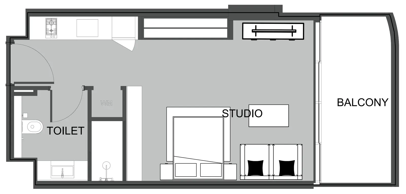 Studio apartments - The Boulevard