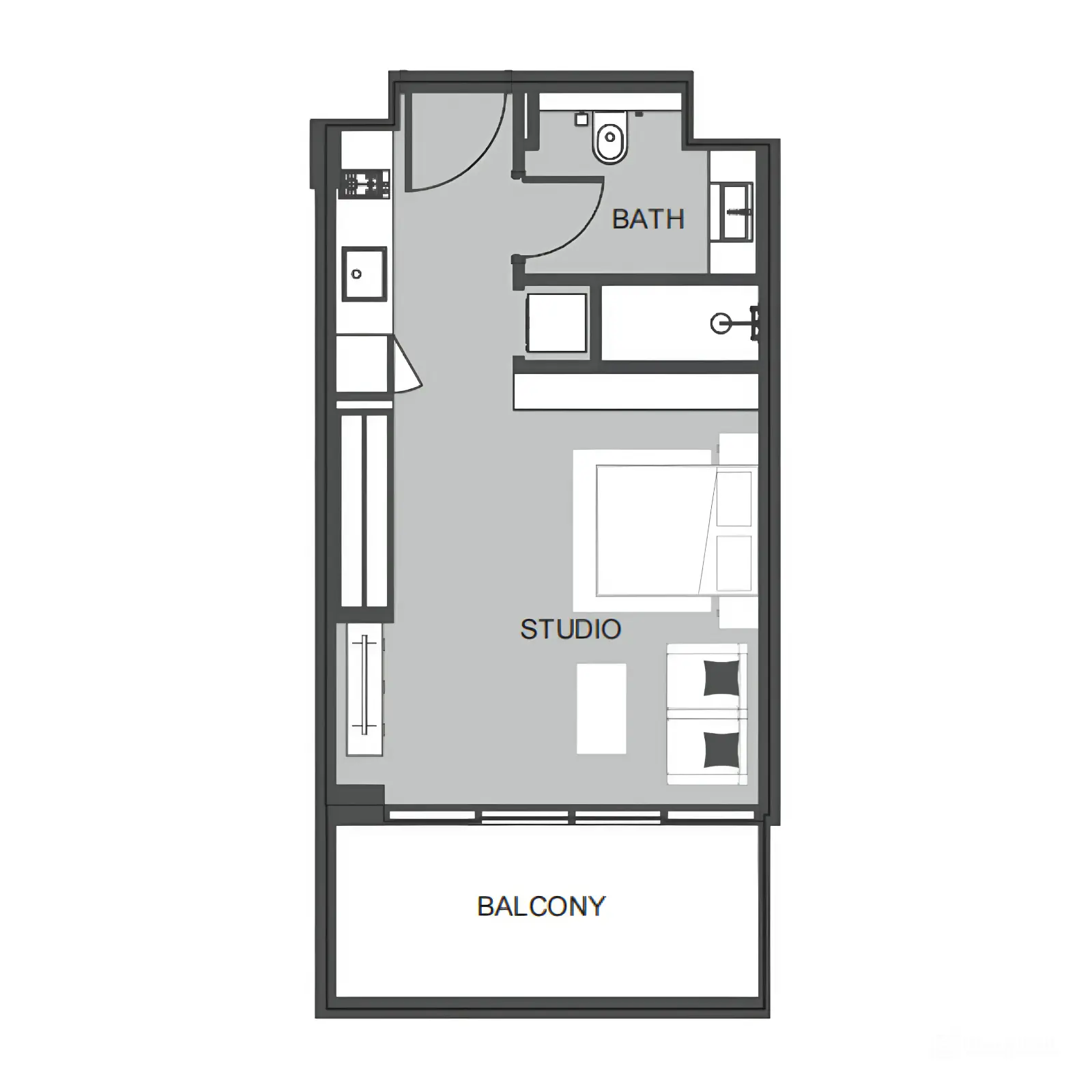 Studio Apartments floor plan