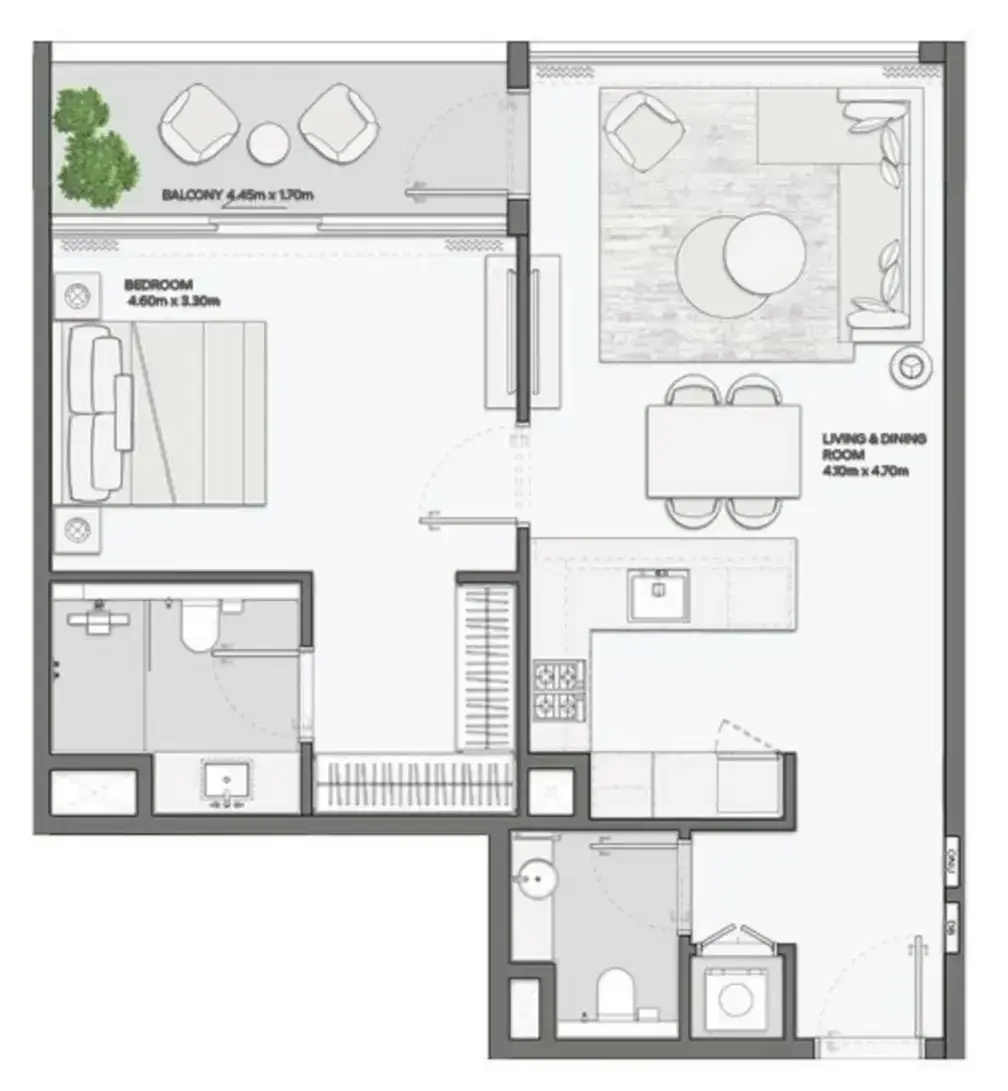 1 Bedroom apartments - Mansory Residences by Amaal
