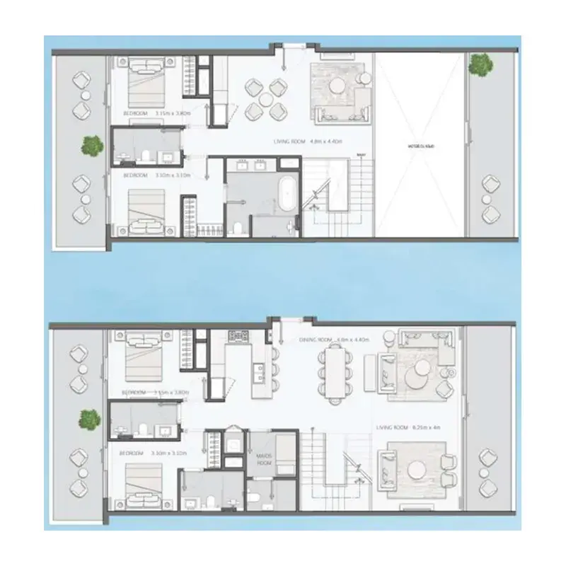 4 Bedrooms apartments - Mansory Residences by Amaal