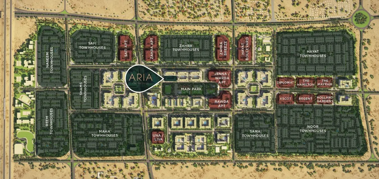 Aria on the Park Master Plan