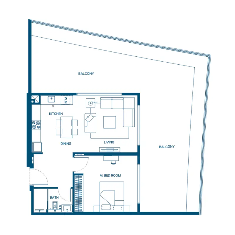 1 bedroom