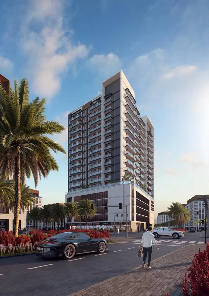Pantheon Elysee Heights in Jumeirah Village Circle (JVC) by Pantheon - Exterior Image 2